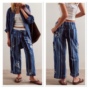Free People We The Free Cove Crop Pull-On Jeans NWT, size XS